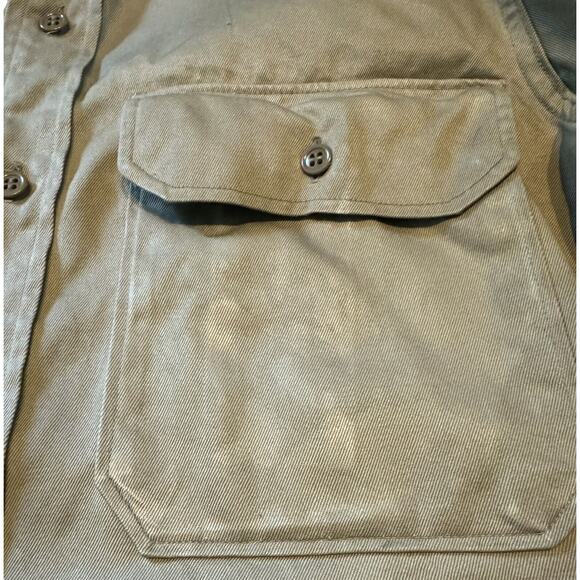 Army Engineer School Military Long Sleeve Shirt with Patch 14.5 X 32 Heavy READ - Picture 8 of 9